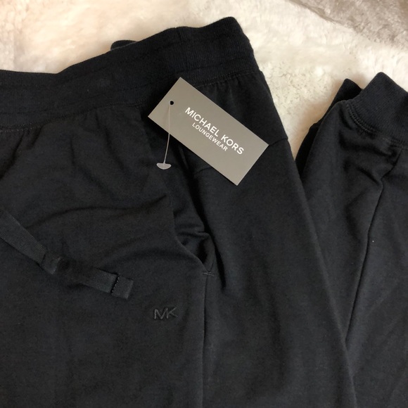 Michael Kors Lounge Pants Joggers Black NWT - Picture 6 of 7